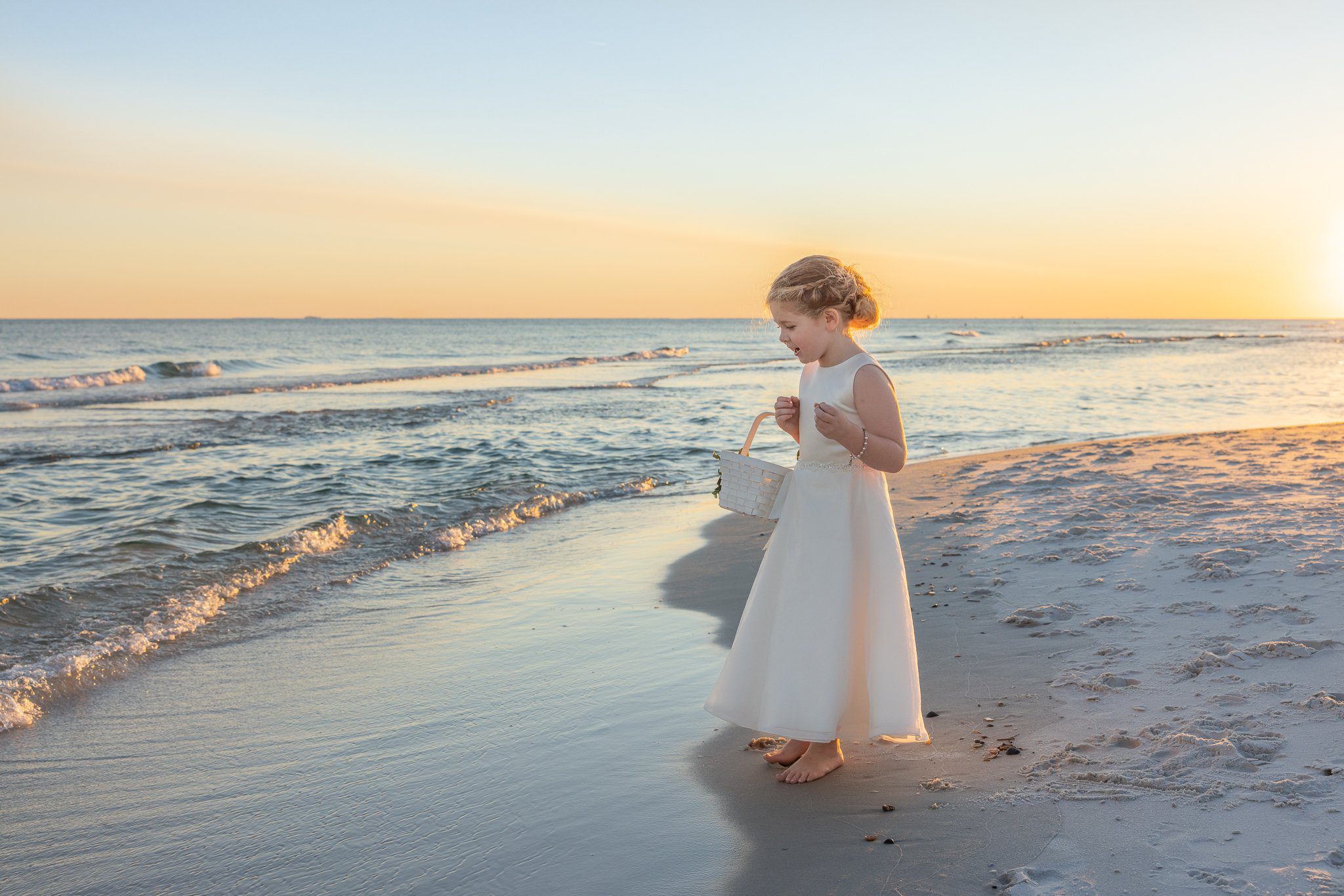 wedding day at the beach