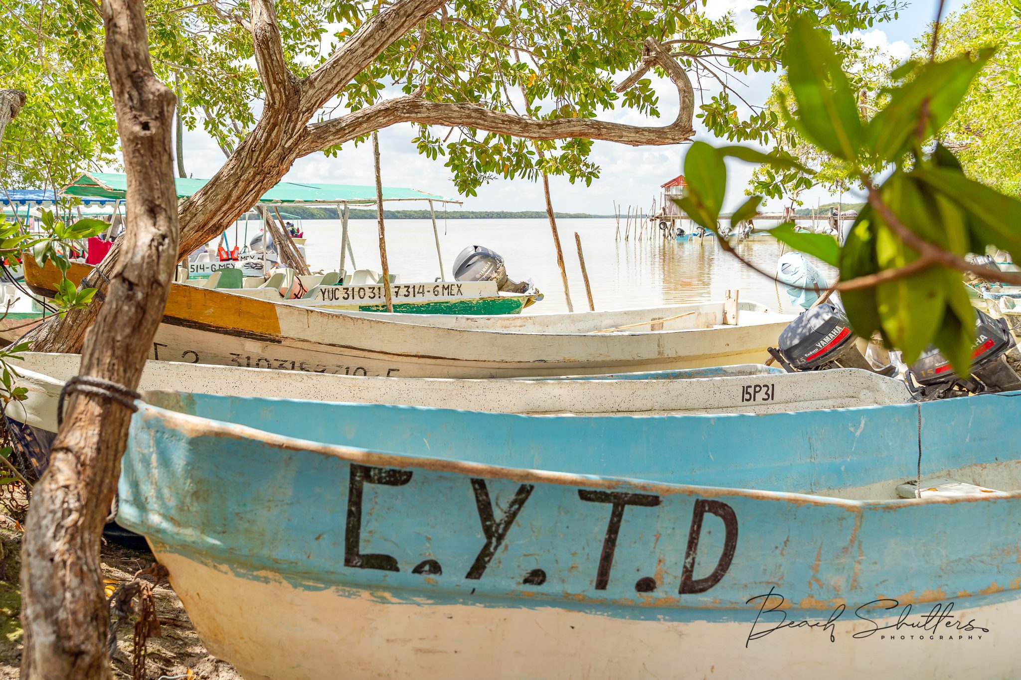 Old boat at the beach
