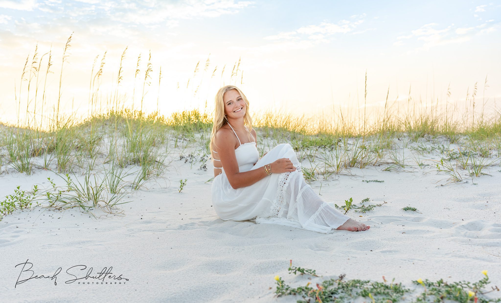 Senior portraits taken at the beach in Gulf Shores, Al.