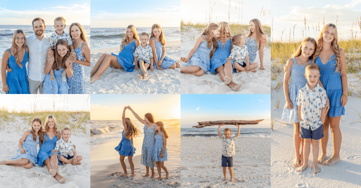 Fun Family Photos at the beach.